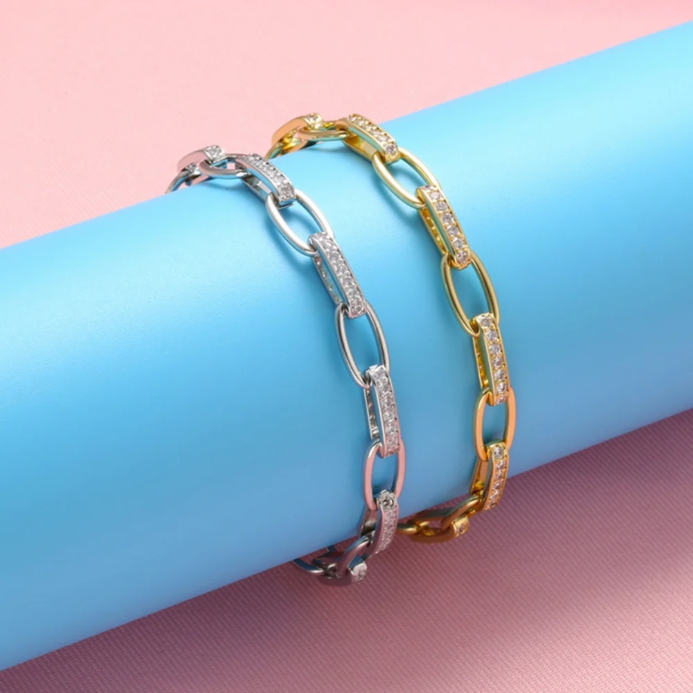 14k gold diamond bracelet - Picture 1 of 5